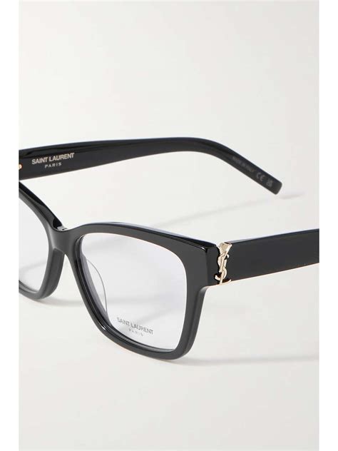 ysl rectangle glasses|yves saint laurent glasses women.